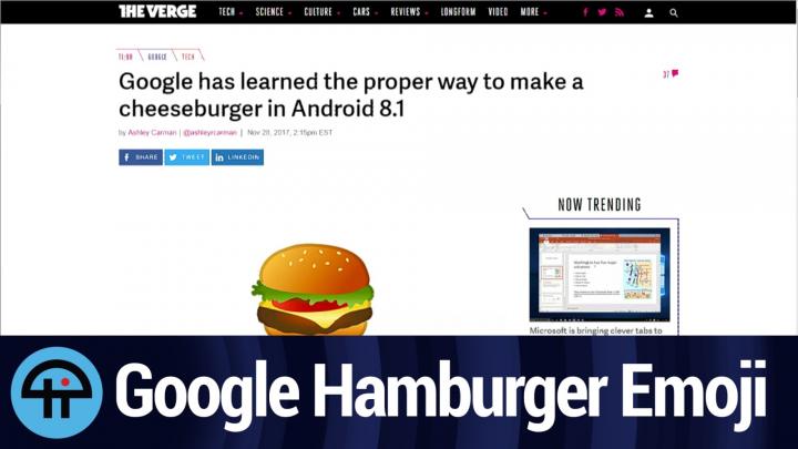 Google Hamburger Emoji