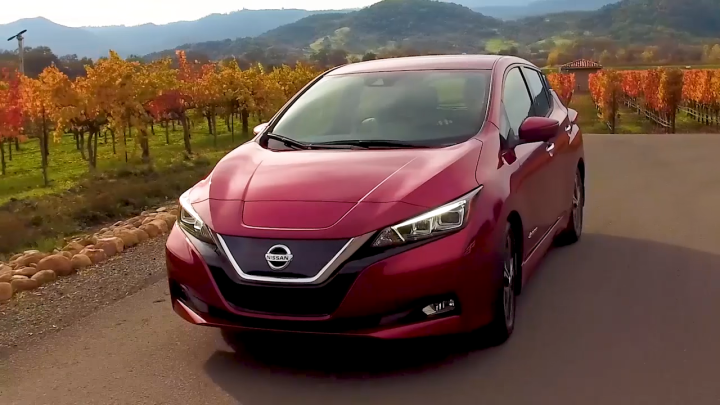 Test-driving the 2018 Nissan Leaf.