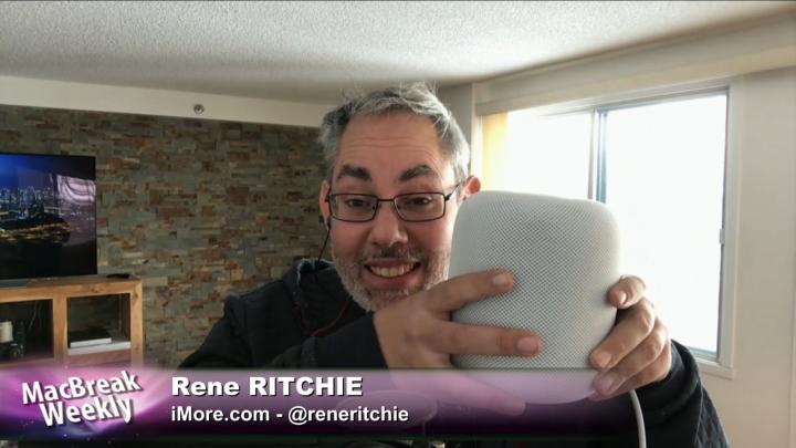 Rene Ritchie with HomePod