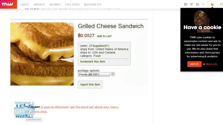 Grilled Cheese Sandwich on the Dark Web
