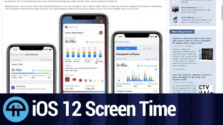 iOS 12 Screen Time