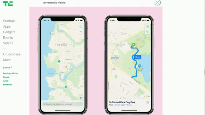 New Apple Maps in iOS 12