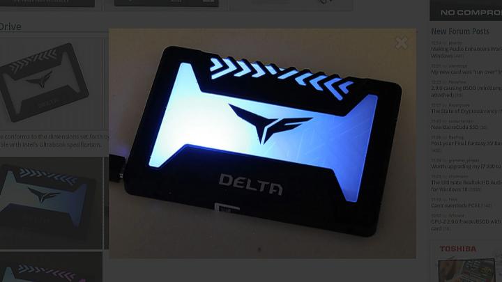 Team Group's Delta SSDs Have RGB Lighting