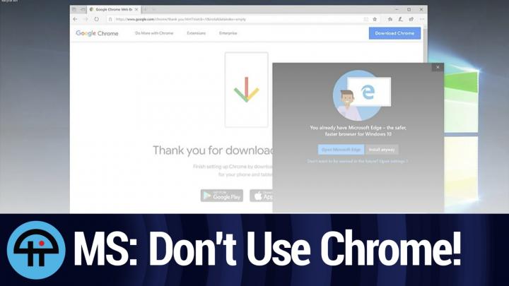 MS: Dont Use Chrome