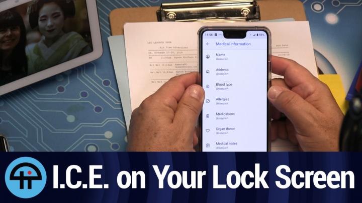 Emergency Info on Google Pixel 3 XL