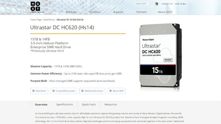 Western Digital's 15TB SMR Hard Drive Launched