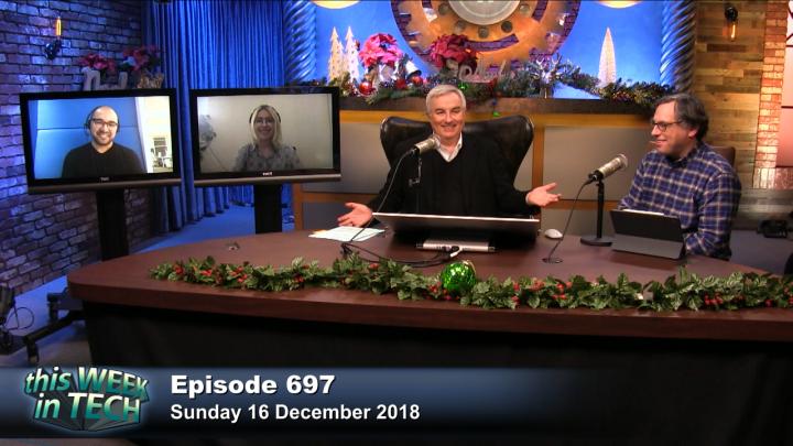 Michael Nuñez, Paris Martineau, Leo Laporte, and Harry McCracken