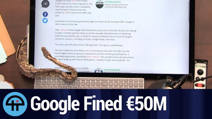 Google Fined €50M 