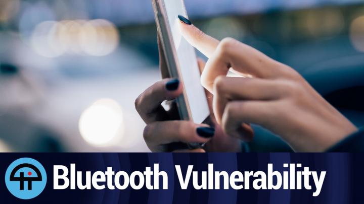 A vulnerability that could expose a device's data via Bluetooth.