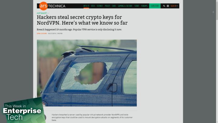 Hackers steal secret crypto keys for NordVPN. 