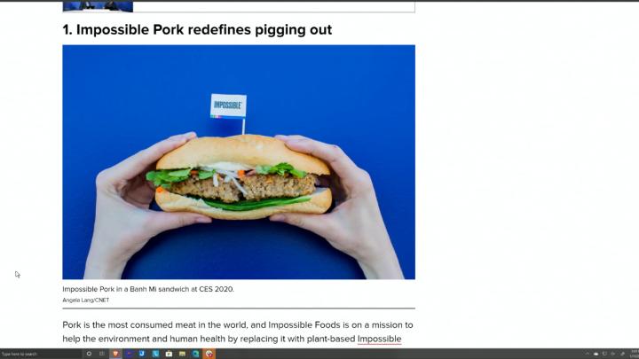CES 2020: Impossible Pork