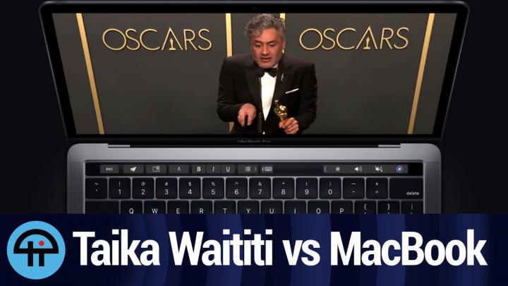 Taika Waititi Trashes MacBook Keyboard at Oscars