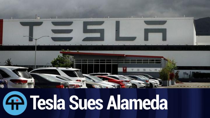 Tesla sues Alameda County