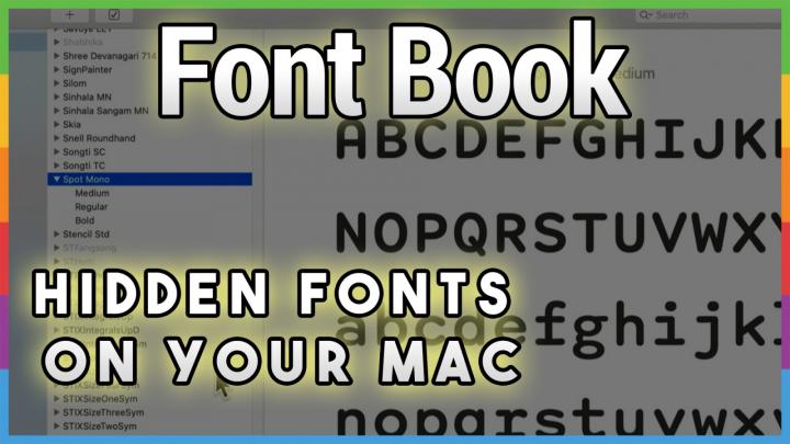 12 Hidden Free Fonts in Catalina