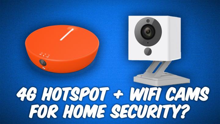 Using a 4G/LTE hotspot with WiFi security cameras.
