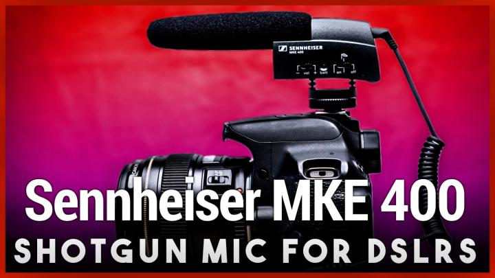 Up your vlogging game with the camera-mounted shotgun microphone Sennheiser MKE 400.