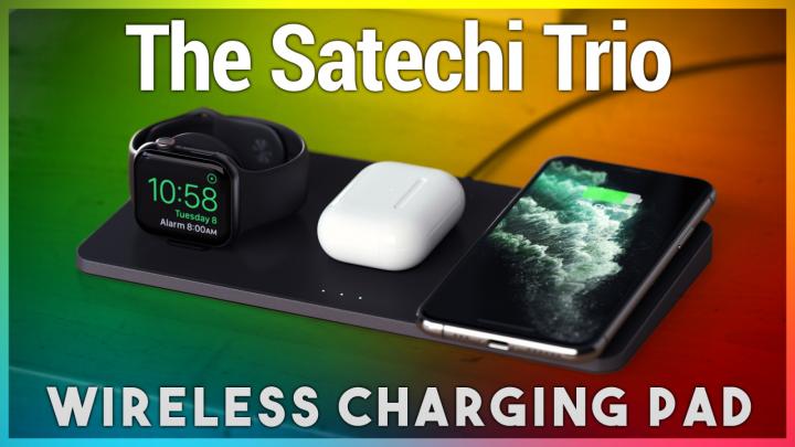 Want a Way to Charge Your iPhone, Apple Watch, and AirPods All at Once? The Satechi Trio Wireless Charging Pad Does That!