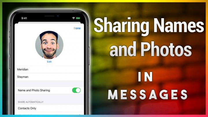 Make it Easier for Folks to Know You're Messaging Them by Sharing Your Name and Photo in Messages for iOS