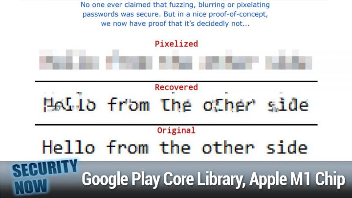 Google Play Core Library, iOS Zero-Click Radio Proximity Exploit, Apple M1 Chip	