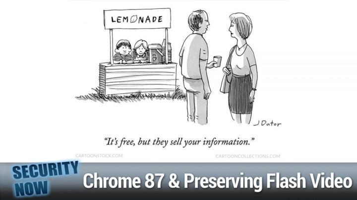 Ransomware Task Force, Chrome 87, Firefox Caches, Preserving Flash Video