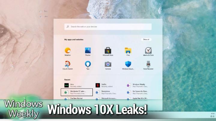 Combing through the Windows 10X leak