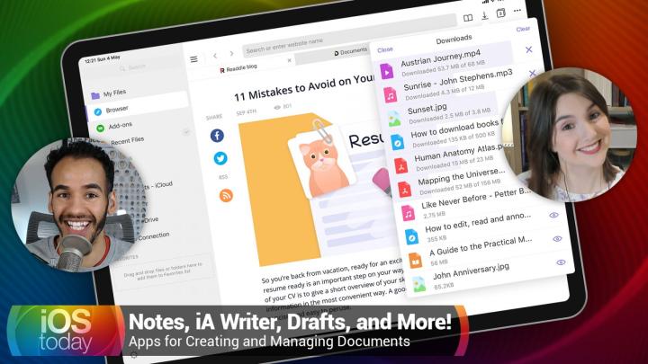 Apps for Creating and Managing Documents - Notes, iA Writer, Drafts, and More!