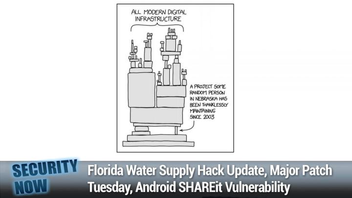 Florida Water Supply Hack Update, Major Patch Tuesday, Android SHAREit Vulnerability	