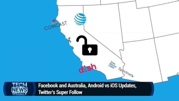 Facebook and Australia, Android vs iOS updates, Twitter's Super Follow