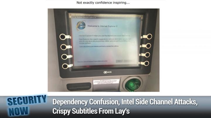 Dependency Confusion, Intel Side Channel Attacks, Crispy Subtitles From Lay's	