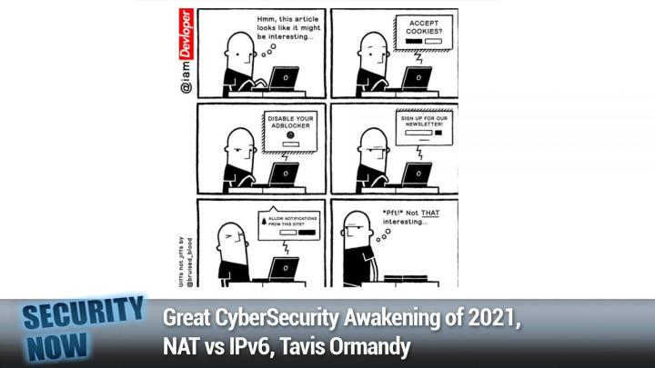 Great CyberSecurity Awakening of 2021, NAT vs IPv6, Tavis Ormandy	