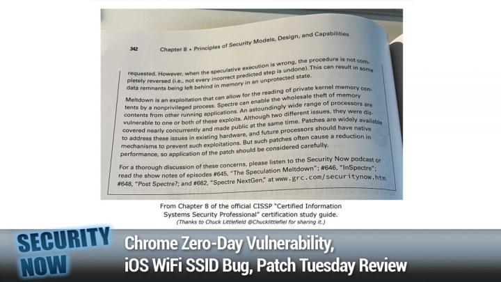 Chrome Zero-Day Vulnerability, iOS WiFi SSID Bug, Patch Tuesday Review