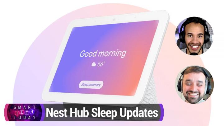 Google Nest Hub, Lenovo Smart Clock, Ikea Curtains