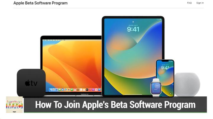 How To Join Apple's Beta Software Program