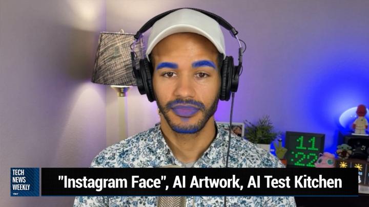 "Instagram Face", AI Artwork, AI Test Kitchen