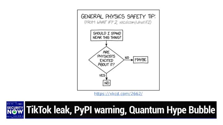 TikTok leak, urgent Chrome patch, PyPI warning, Quantum Hype Bubble