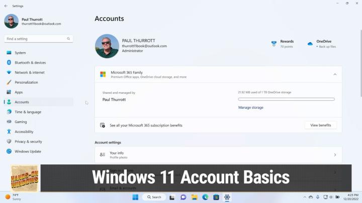 The difference between Microsoft accounts, work or school accounts, and local accounts