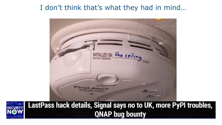 LastPass hack details, Signal says no to UK, more PyPI troubles, QNAP bug bounty