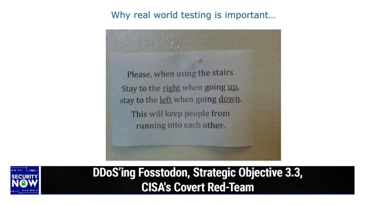 DDoS’ing Fosstodon, Strategic Objective 3.3, CISA's Covert Red-Team