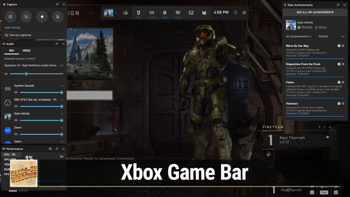 Microsoft Gaming Utilities in Windows