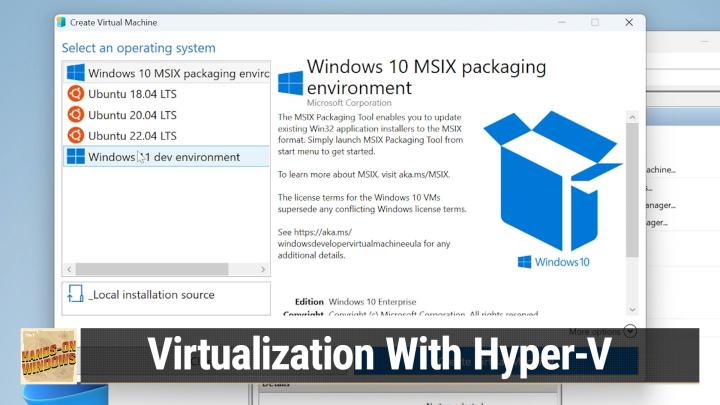 Installing Virtual Environments in Windows 11 With Hyper-V