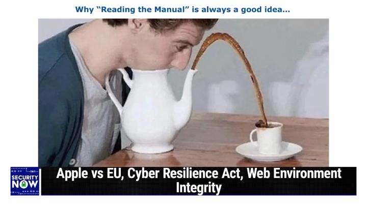Apple vs EU, Cyber Resilience Act, Web Environment Integrity