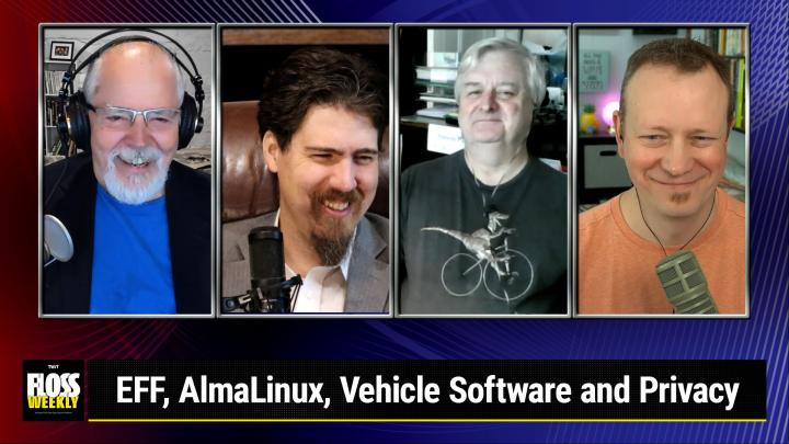 Episode 751 - EFF, AlmaLinux, Vehicle Software and Privacy