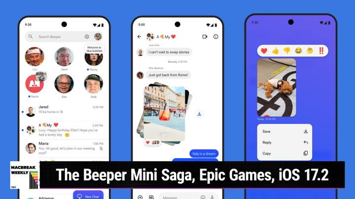 MBW 899: Which Way To The Bathrooms? - The Beeper Mini Saga, Epic Games, iOS 17.2