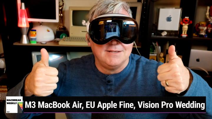 Episode 911 - M3 MacBook Air's, EU Apple Fine, Vision Pro Wedding