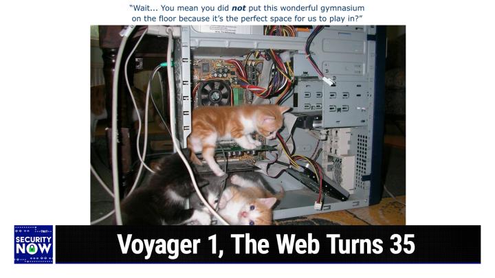 Voyager 1, The Web Turns 35