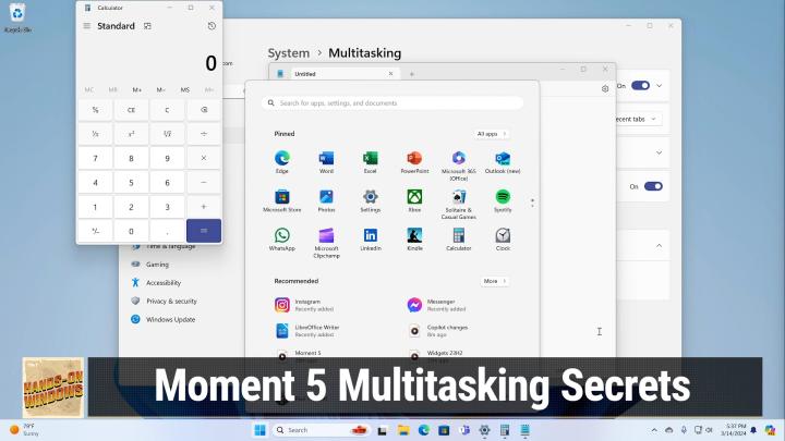 HOW 86: Moment 5 Multitasking Secrets - Boost Your Productivity in Windows 11