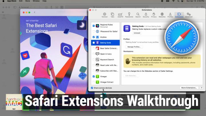 Installing & Managing Extensions in Safari on macOS Sonoma