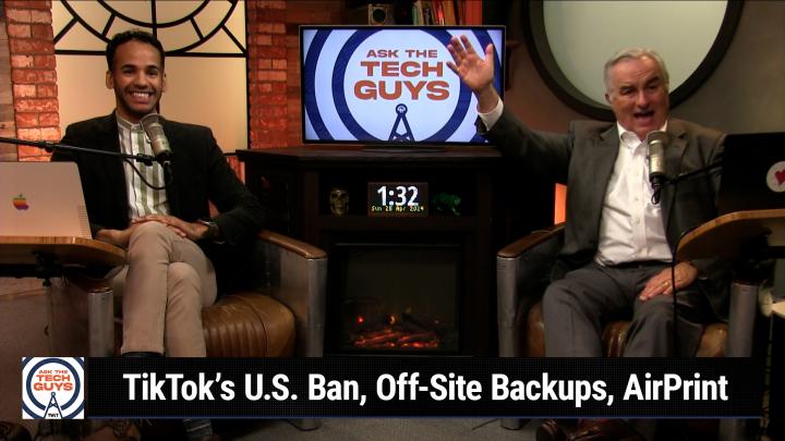 Episode 2022 - TikTok’s U.S. Ban, Off-Site Backups, AirPrint