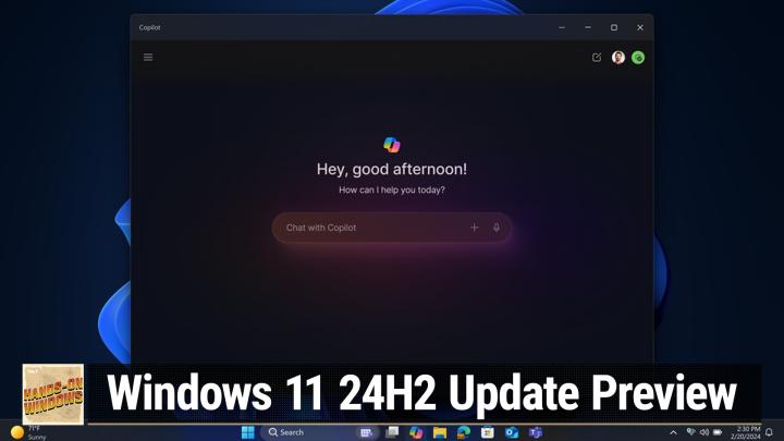 A New Set of Windows Features