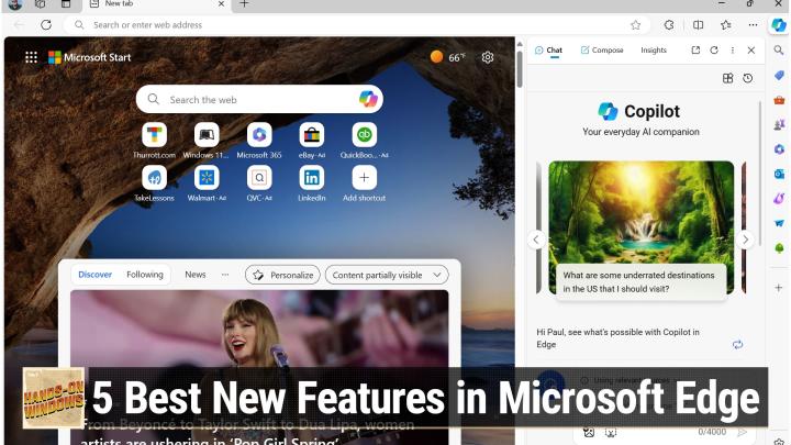 HOW 93: 5 Best New Features in Microsoft Edge - Copilot, Workspaces, and more